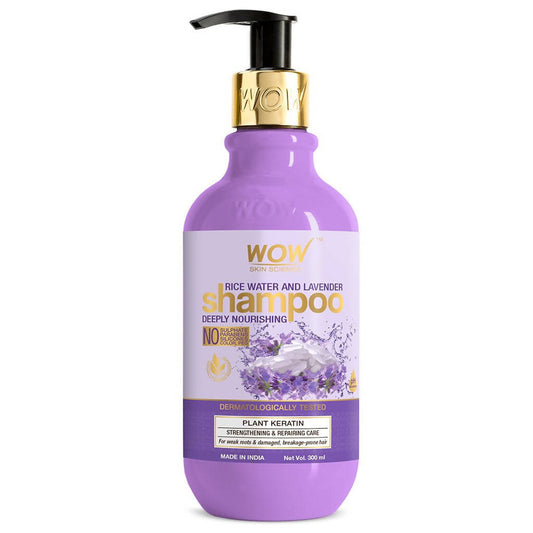 Buy Wow Skin Science Rice Water And Lavender Shampoo from DrMediCart, Ship from India to USA