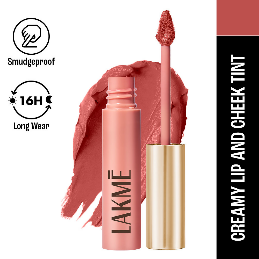 Lakme Double Duty Lip & Cheek Mousse Matte Lipstick - Blush Velvet