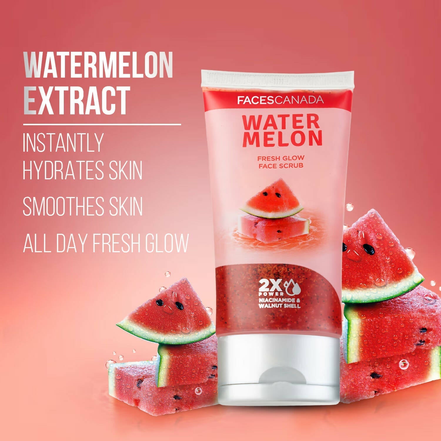 faces canada water melon fresh glow face scrub buy in usa