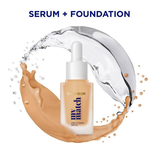 Buy Chambor My Match SPF 15 Skin Fusion Serum Foundation   02 Neutral Cool from DrMediCart, Ship from India to USA