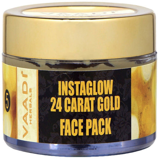 Buy Vaadi Herbals Instaglow 24 Carat Gold Face Pack from DrMediCart, Ship from India to USA