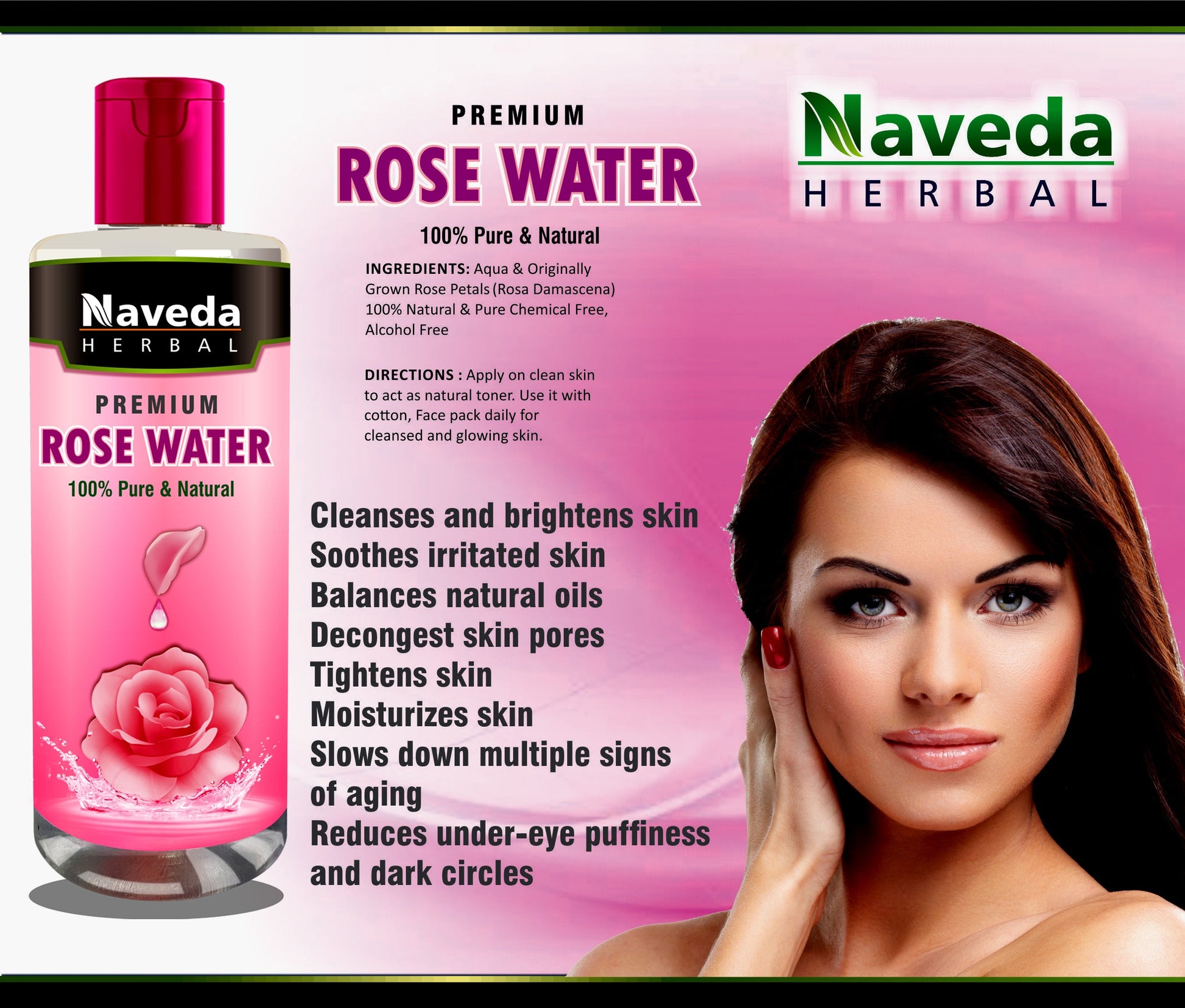 Naveda Herbal Rose Water