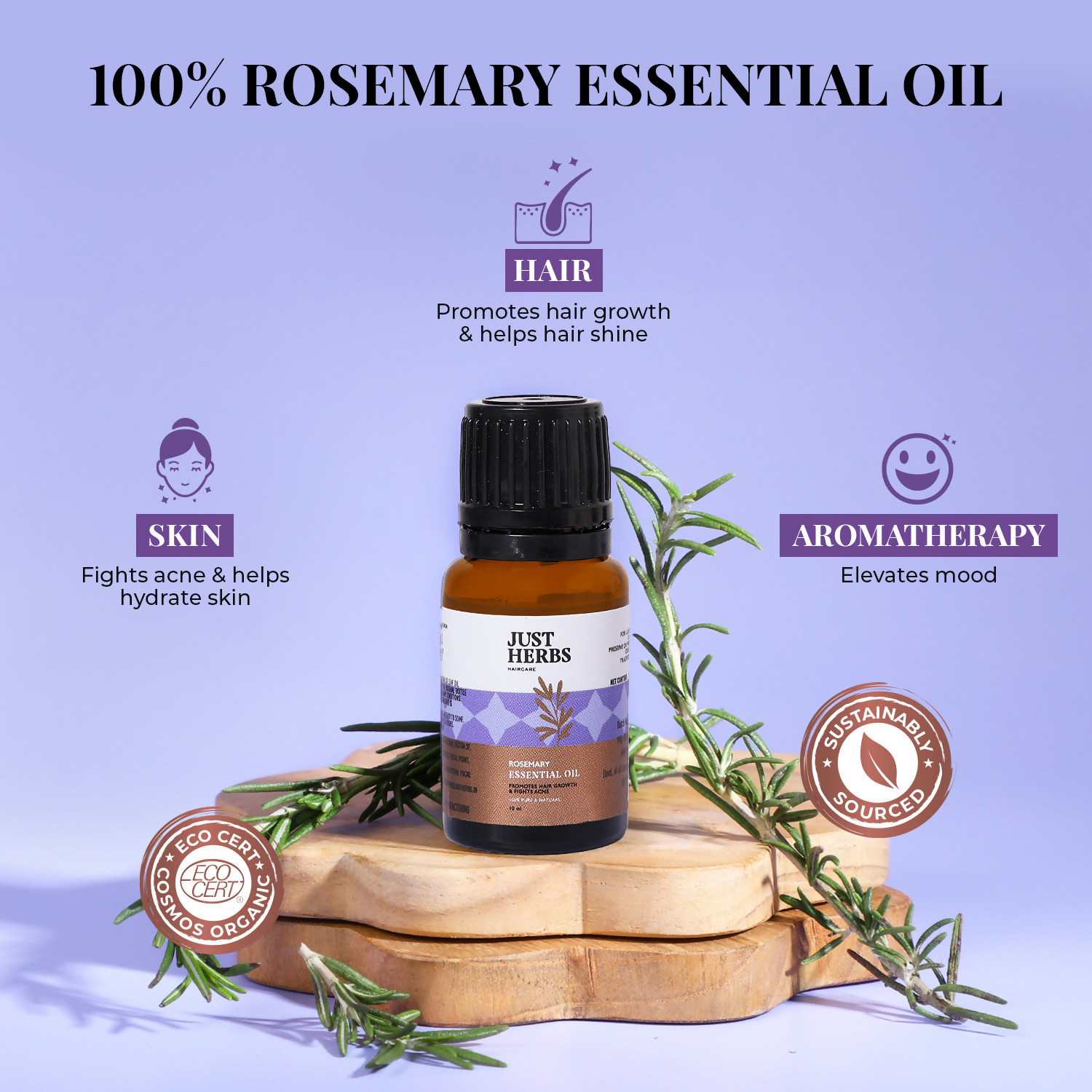 Just Herbs Rosemary Essential Oil