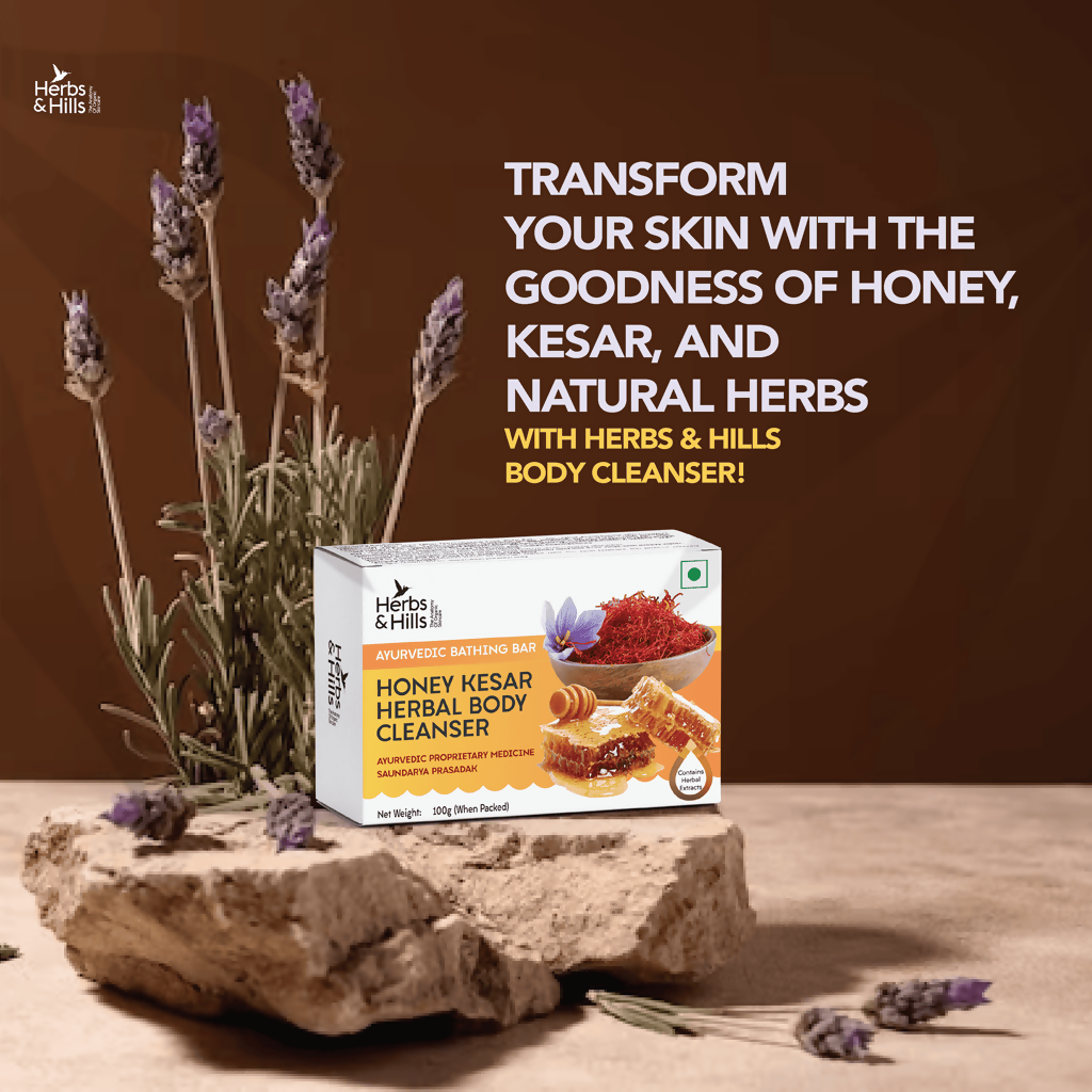 Herbs & Hills Honey Kesar Herbal Body Cleanser
