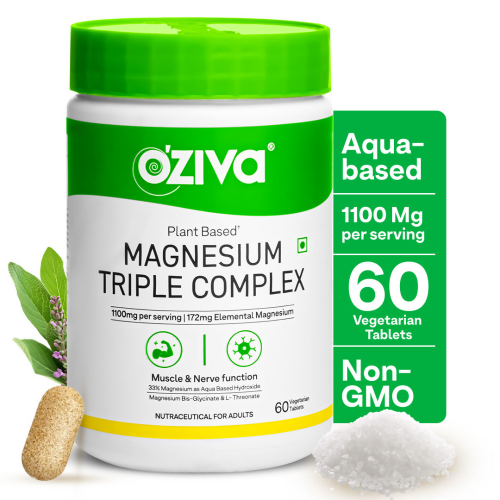 Oziva Plant Based Magnesium Triple Complex Tablets