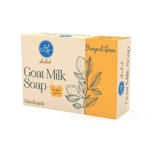 Buy Aadvik Goat Milk Soap - Orange & Lemon from DrMediCart, Ship from India to USA