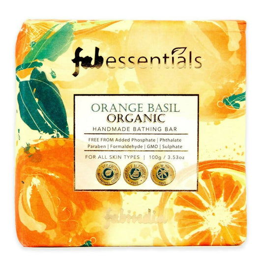 Buy Fabessentials Orange Basil Organic Handmade Bathing Bar from DrMediCart, Ship from India to USA