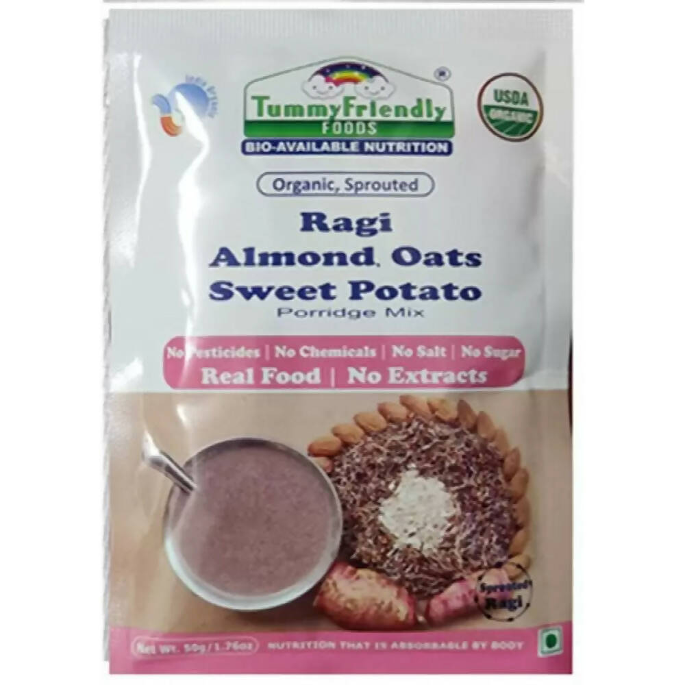 TummyFriendly Foods Certified Stage3 Porridge Mixes Trial Packs - Ragi, MultiGrain, Oats, Sathu Maavu for 8 Months Old Baby - Drmedicart