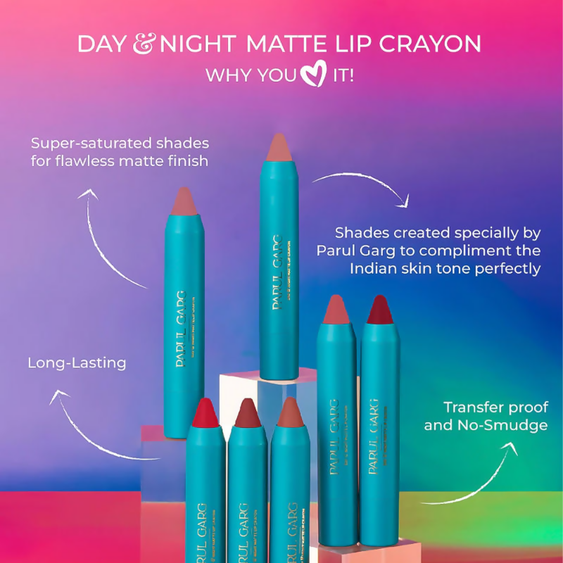 Parul Garg Beauty Day & Night Creamy Matte Lip Crayon - Queen 79