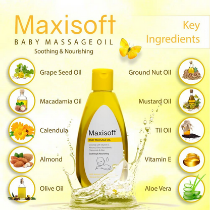 Maxisoft Baby Massage Oil For Kids