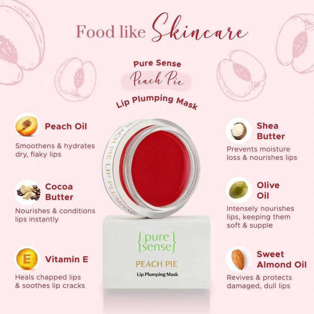 Buy PureSense Peach Pie Lip Plumping Mask from DrMediCart, Ship from India to USA