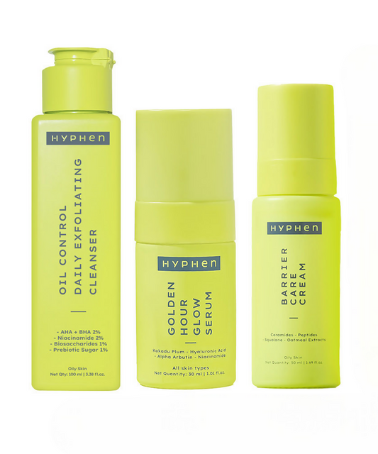 Hyphen By Kriti Sanon CSM (Cleanser, Serum, Moisturizer) Combo Oil to Dry Skin