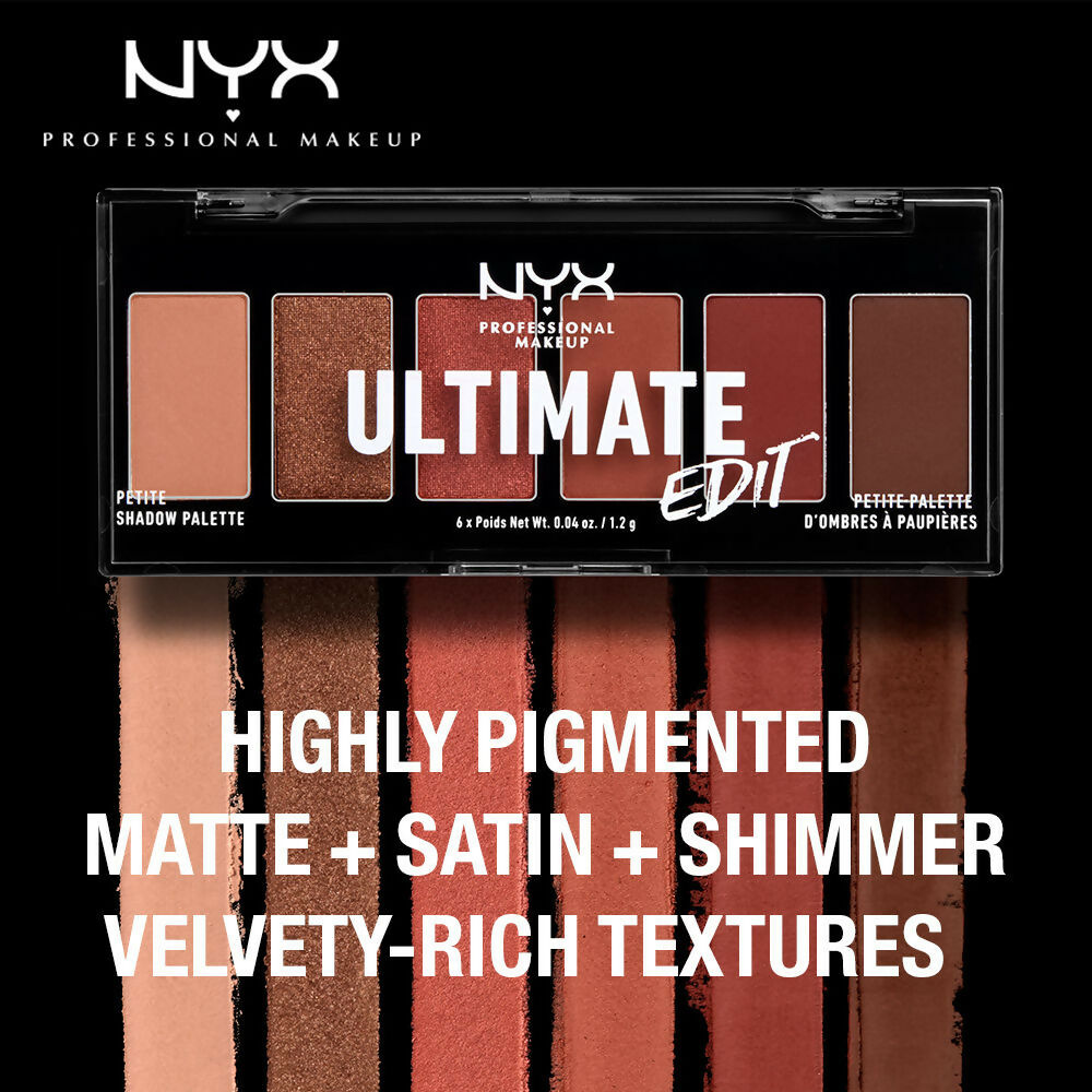 NYX Professional Makeup Ultimate Edit Petite Shadow Palette - Warm Neutrals