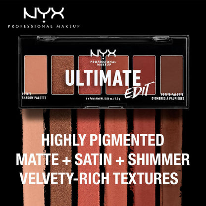 NYX Professional Makeup Ultimate Edit Petite Shadow Palette - Warm Neutrals