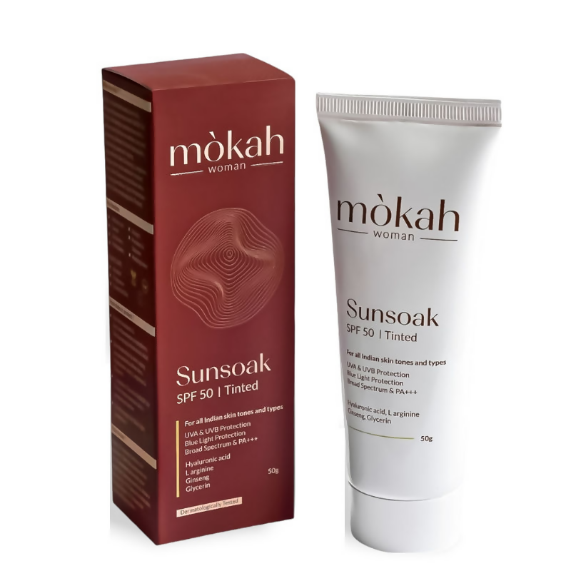 Mokah Woman Sunsoak SPF 50 Tinted Sunscreen