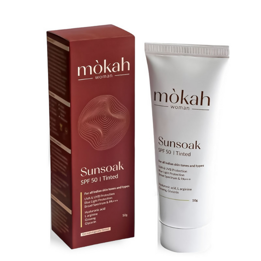 Mokah Woman Sunsoak SPF 50 Tinted Sunscreen