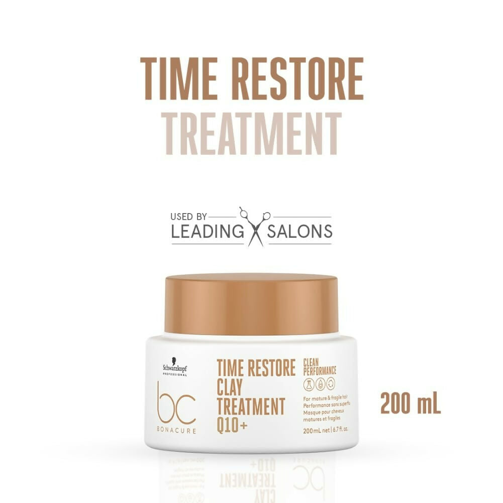 Buy Schwarzkopf Professional Bonacure Time Restore Clay Treatment Q10+ Hair Mask from DrMediCart, Ship from India to USA