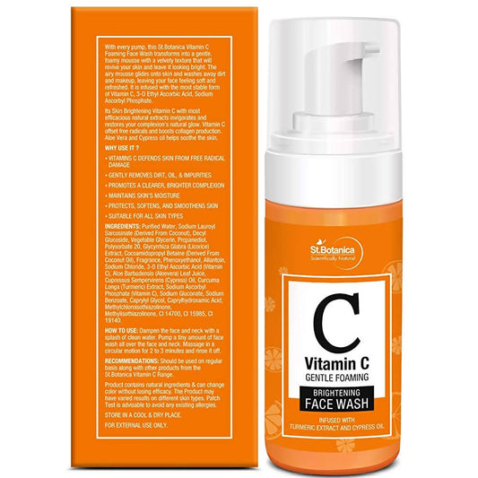 Buy St.Botanica Vitamin C Foaming Brightening Face Wash from DrMediCart, Ship from India to USA