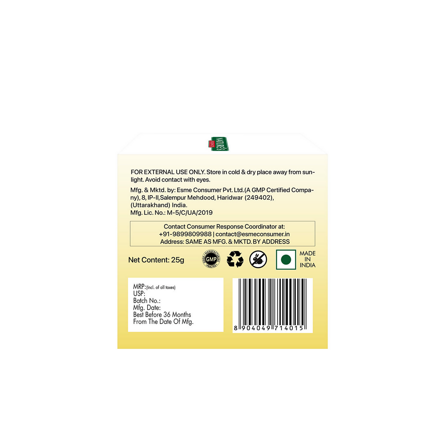 Nature's Essence Bright Glow Vitamin C Serum Cream