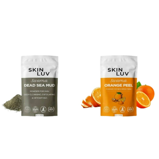 Buy SkinLuv Swarna Dead Sea Mud Powder And Orange Peel Powder Combo from DrMediCart, Ship from India to USA