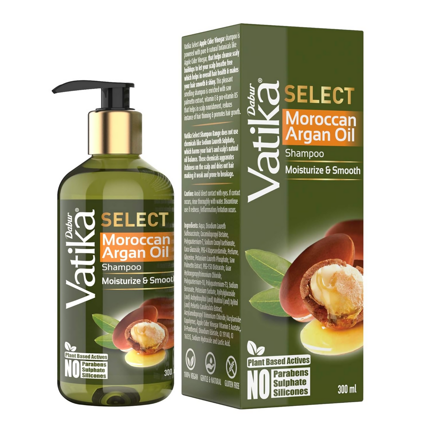 Buy Dabur Vatika Select Moroccan Argan Oil Shampoo from DrMediCart, Ship from India to USA