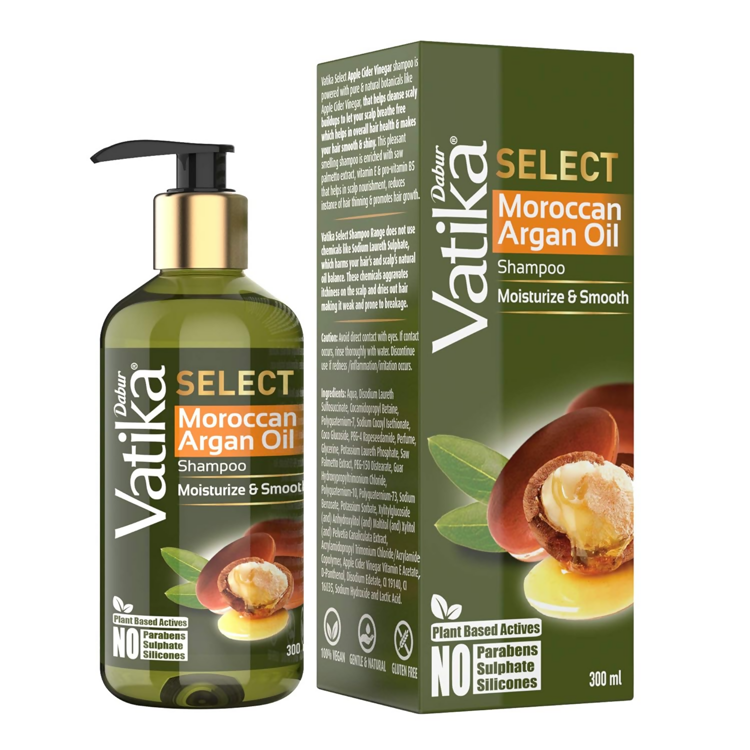 Buy Dabur Vatika Select Moroccan Argan Oil Shampoo from DrMediCart, Ship from India to USA