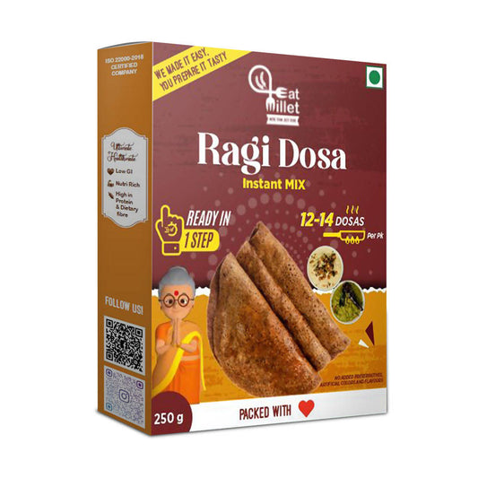 Buy Eat Millet Ragi Dosa Instant Mix from DrMediCart, Ship from India to USA