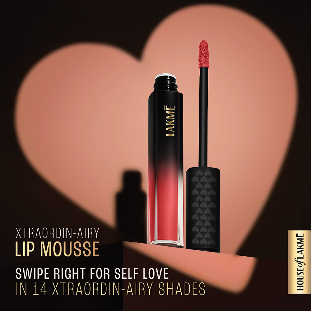 Lakme Xtraordin-Airy Velvet Matte Lip Mousse - Rebound Red