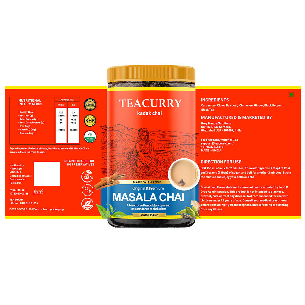 Teacurry Masala Chai Powder - Drmedicart