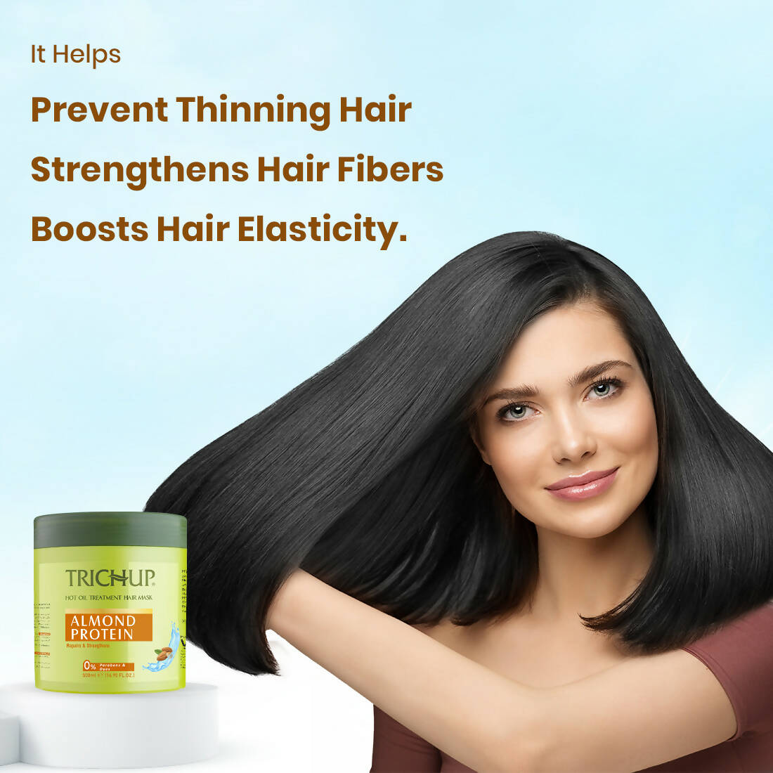 Vasu Healthcare Trichup Almond Protein Hair Mask - Drmedicart