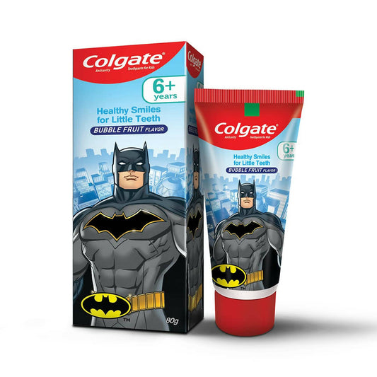Buy Colgate Batman Anticavity Toothpaste For Kids - Bubble Fruit Flavor from DrMediCart, Ship from India to USA