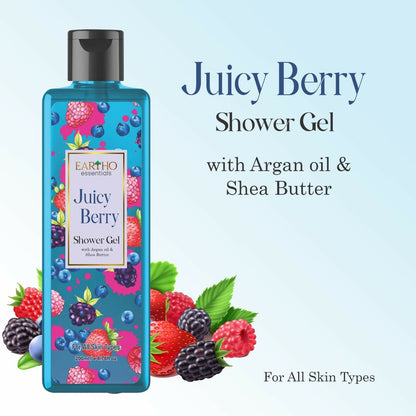Eartho Essentials Juicy Berry Fusion Ayurvedic Shower Gel