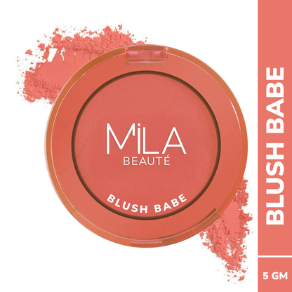 Mila Beaute Babe Blush Powder Blush - Peach Soda