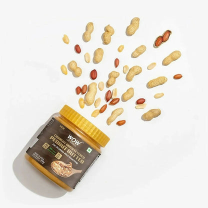Wow Life Science Crunchy Unsweetened Peanut Butter