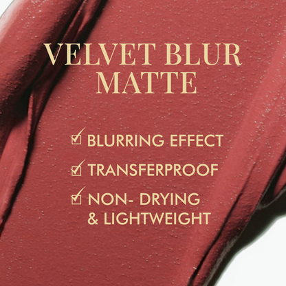 mCaffeine Shades Velvet Blur Matte Liquid Lipstick 12 Hrs Stay & Lightweight - Iconic Pink