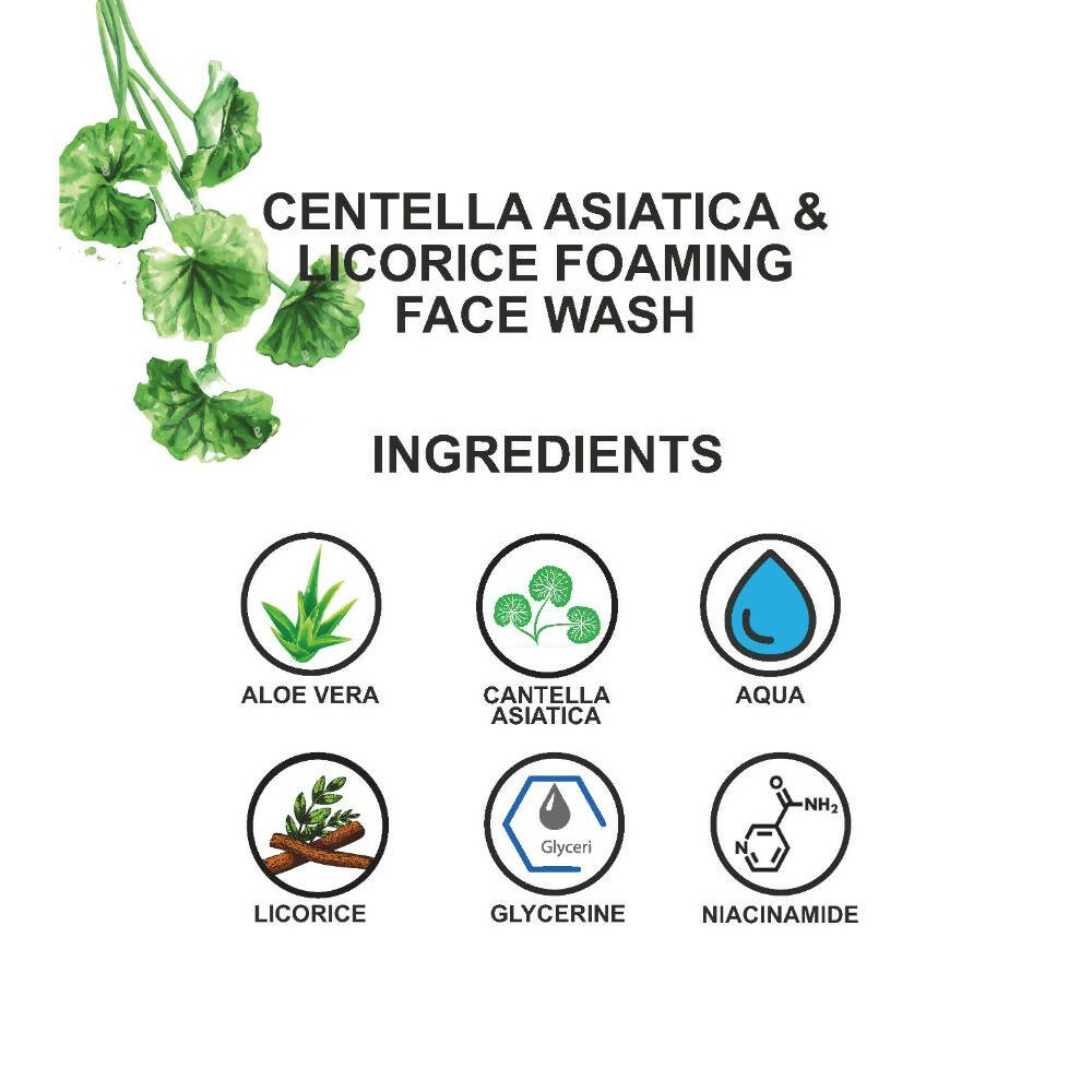 Love Earth Centella Asiatica & Licorice Foaming Face Wash