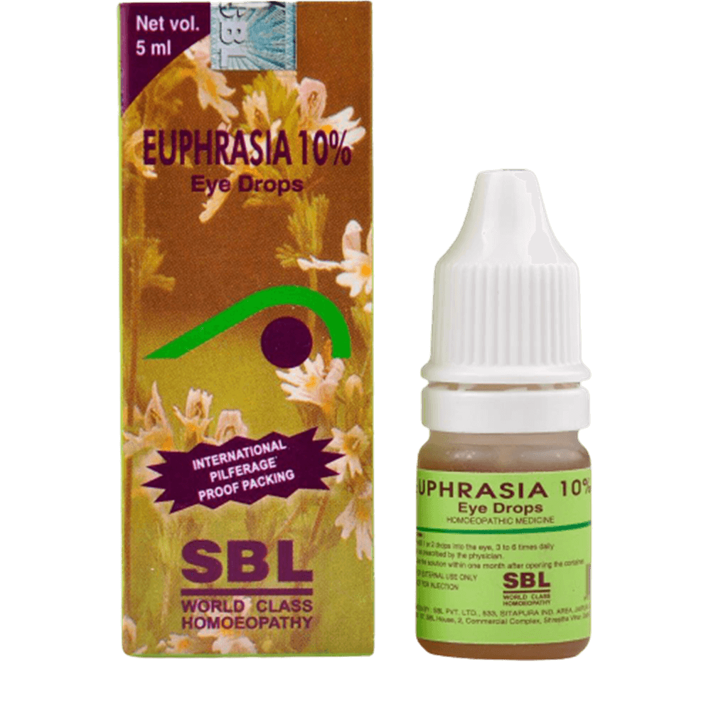 Buy SBL Homeopathy Euphrasia 10% Eye Drops from DrMediCart, Ship from India to USA
