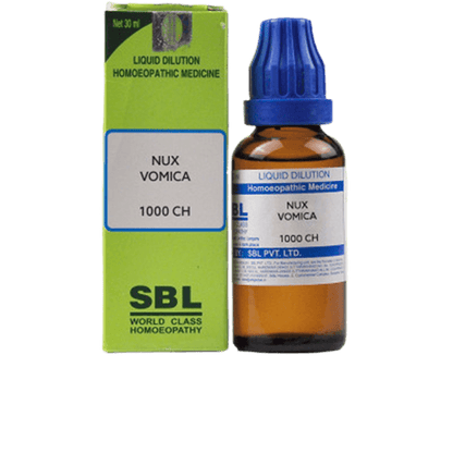 SBL Homeopathy Nux Vomica Dilution - 1000 CH