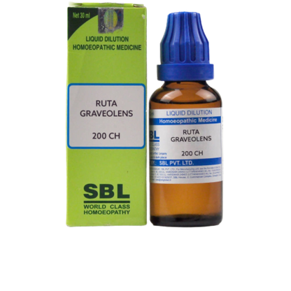 SBL Homoepathy Ruta Graveolens Dilution - BUDEN