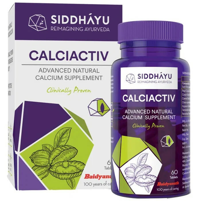 Buy Siddhayu Ayurveda Calciactiv Advanced Natural Calcium Supplement Tablet from DrMediCart, Ship from India to USA