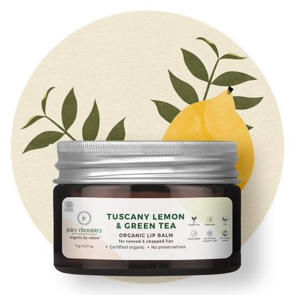 Juicy Chemistry Tuscany Lemon & Green Tea Lip Balm - DrMediCart