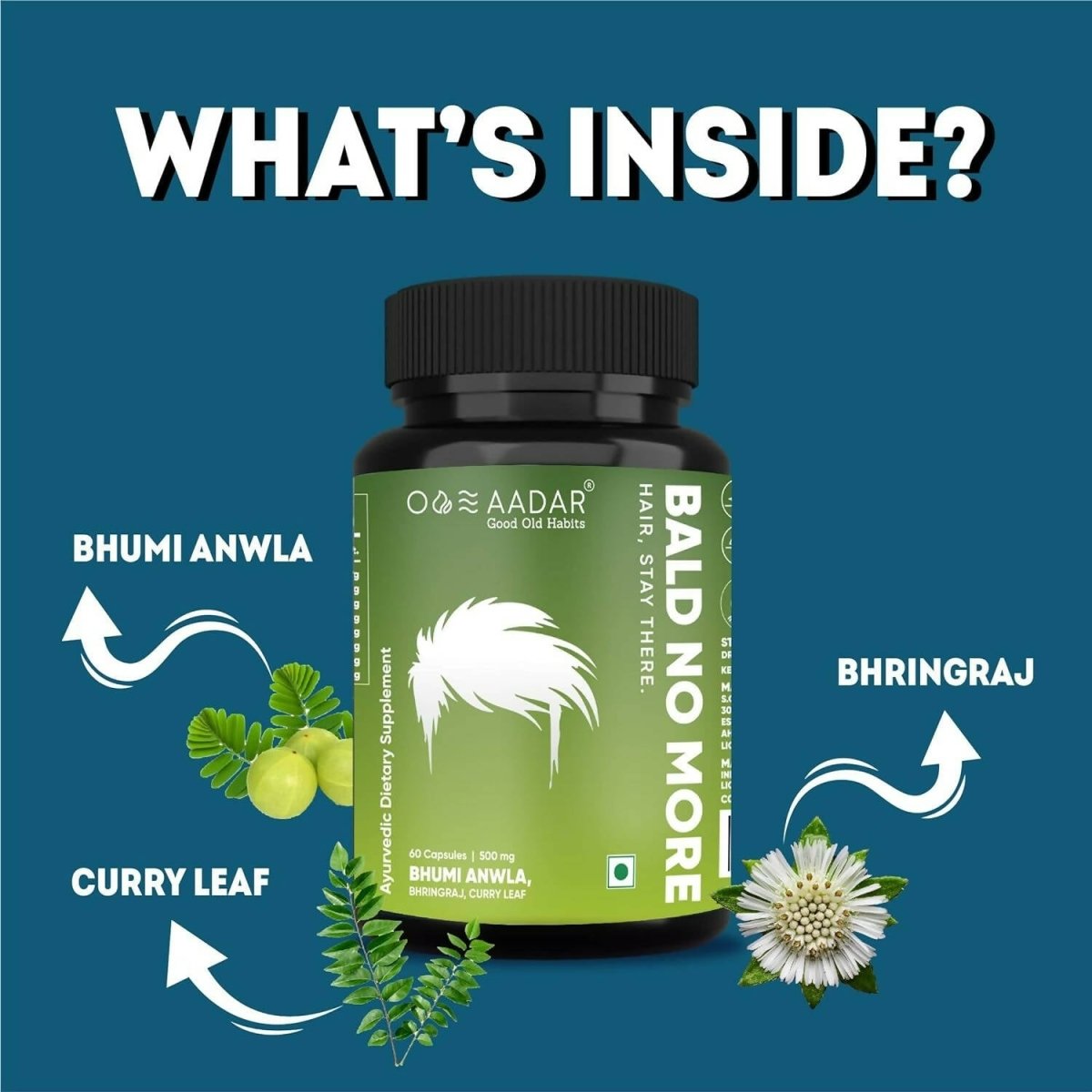 Aadar Bald No More Hair Capsules For Men