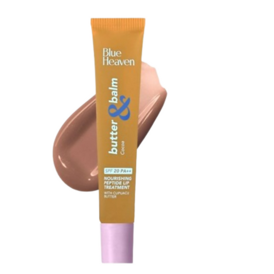 Blue Heaven Butter & Balm Peptide Infused Tinted Lip Balm with SPF20 PA++ - Cocoa