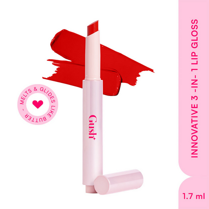 Gush Beauty Hybrid Gloss Butter Balm High Shine & Hydrating - Blood Orange