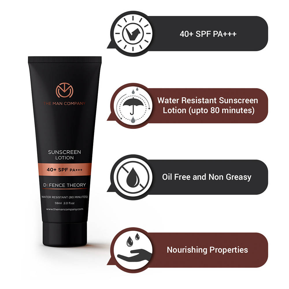 The Man Company Sunscreen Lotion 40+ SPF Pa+++ - Drmedicart