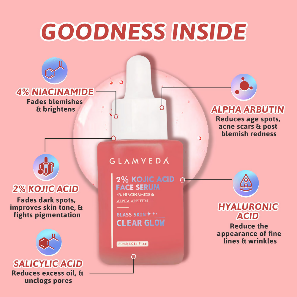 Glamveda 2% Kojic Acid Face Serum