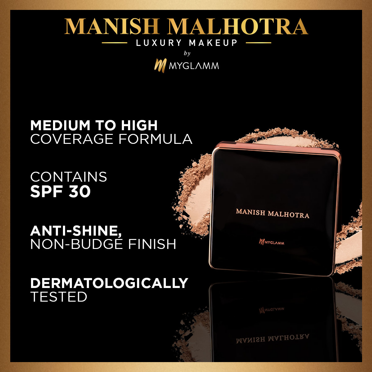 MyGlamm Manish Malhotra Beauty Skin Awakening Compact - Warm Creme