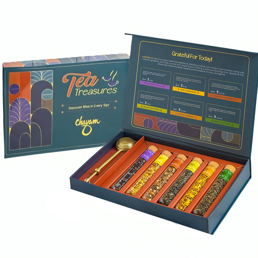 Buy Chayam Assorted Tea Gift Set With Brass Infuser from DrMediCart