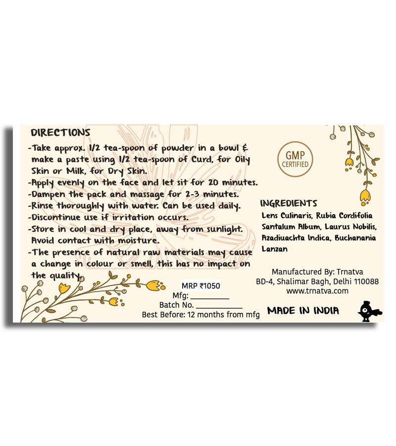 Trnatva Anti-Aging Face Pack - Drmedicart