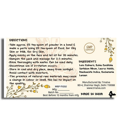Trnatva Anti-Aging Face Pack - Drmedicart